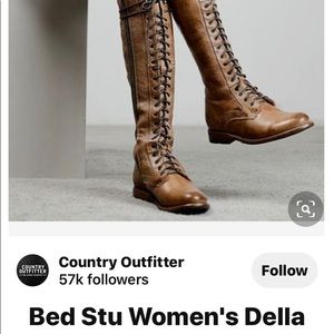 BedStu Dark Brown Della Knee-high boots size 8.5